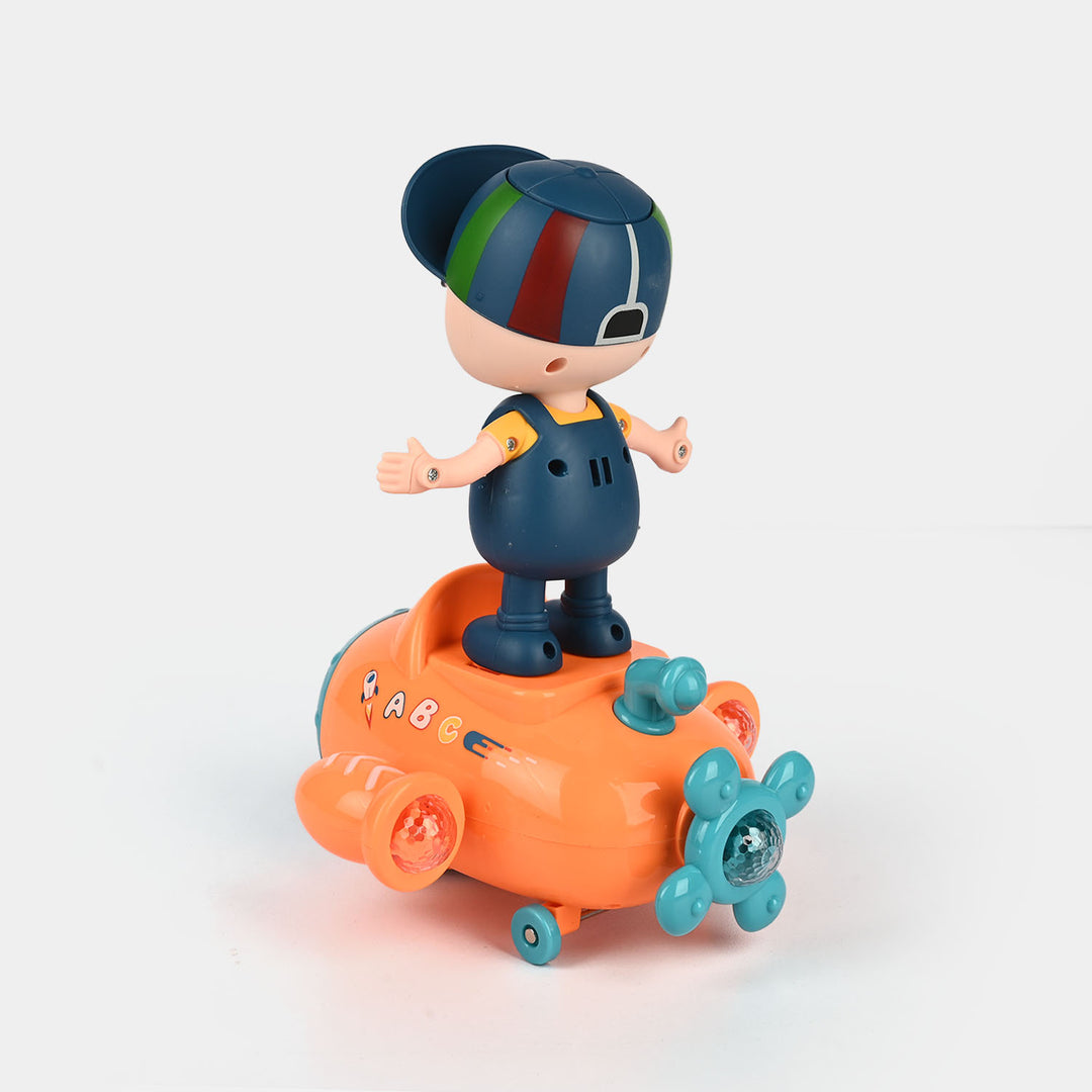 Electric Boy W/Light & Music Airplane Toy