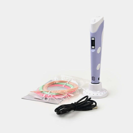 3D Printing Pen With Pen Holder - Pink