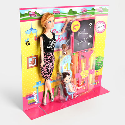 Cute Fashion Doll Play Set For Girls