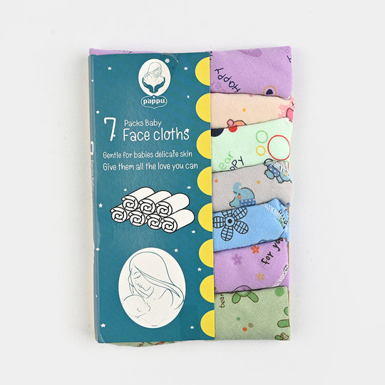 7-Pack Premium Cotton Face Towels