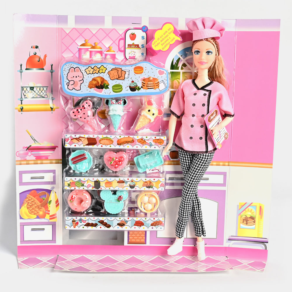 Ice Cream Fashion Doll Play Set For Kids