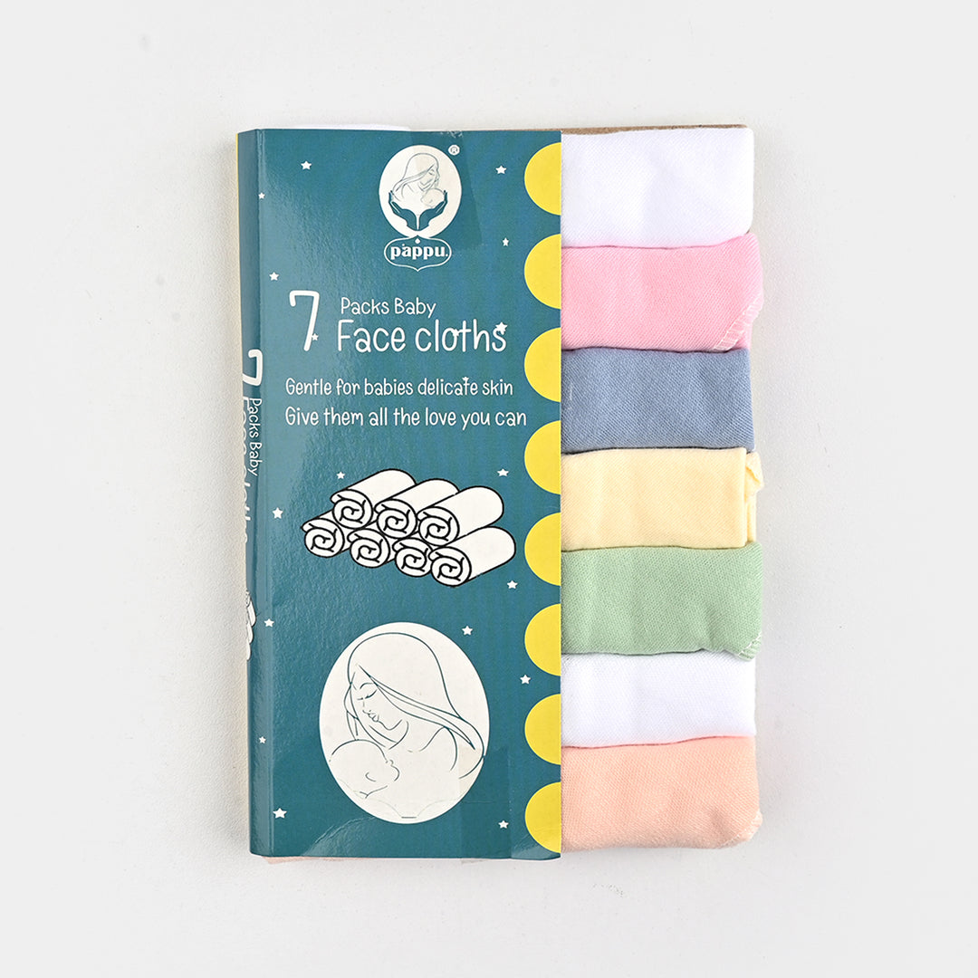 7-Pack Premium Cotton Face Towels