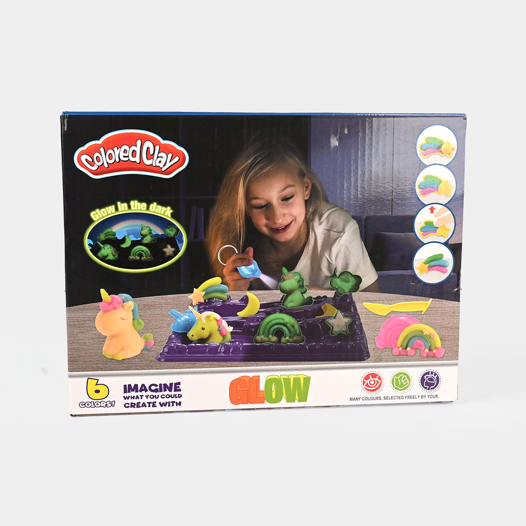 Colored Clay | Glow in the Dark Craft Set