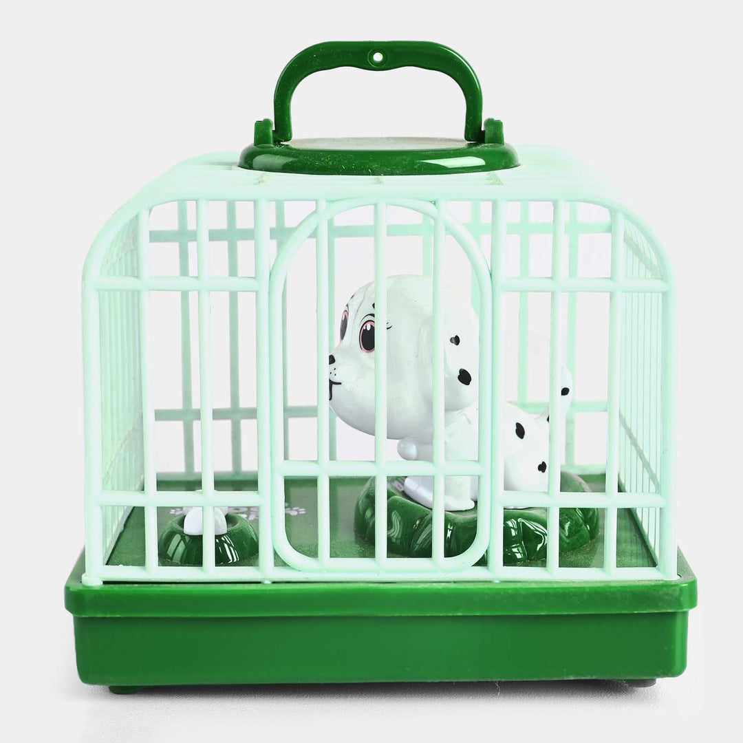 Electrical Voice Dog Cage Toy | Green