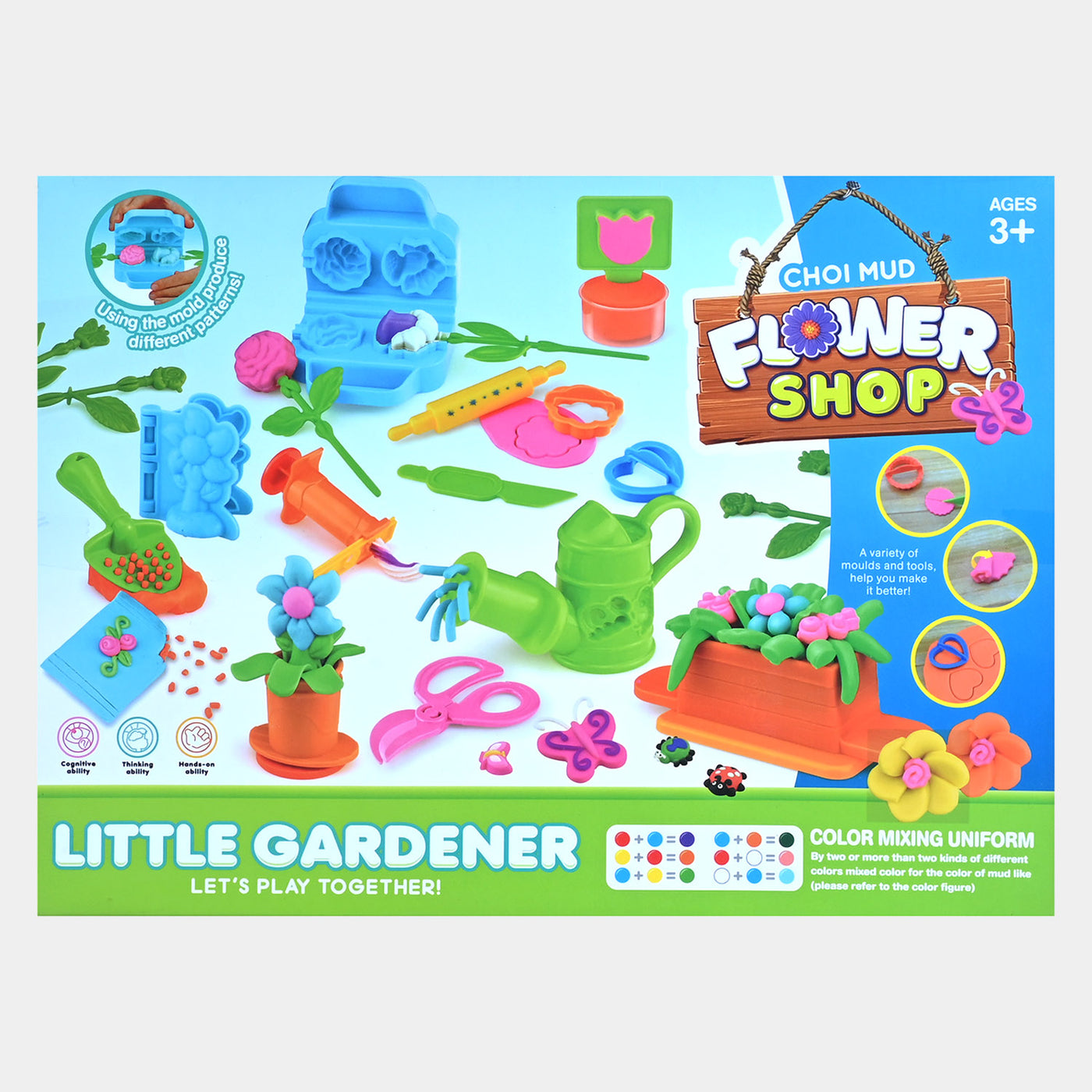 Play Dough Flower Shop For Kids