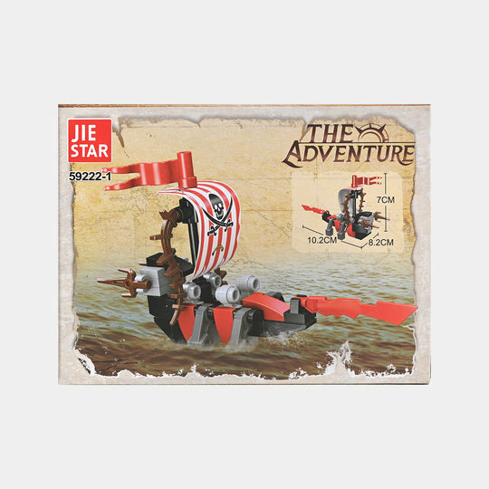 Mini Box Pirate Ship Assembly Blocks Set