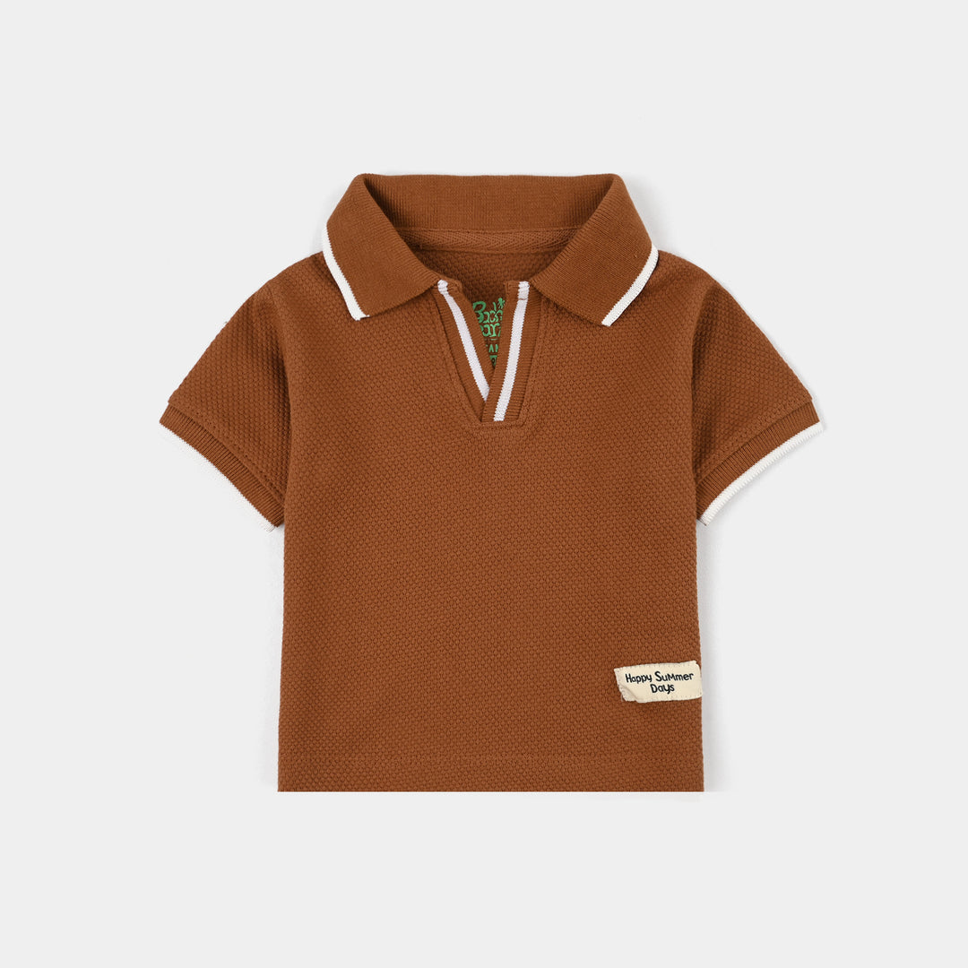 Infant Boys Cotton Polo Happy Summer Days