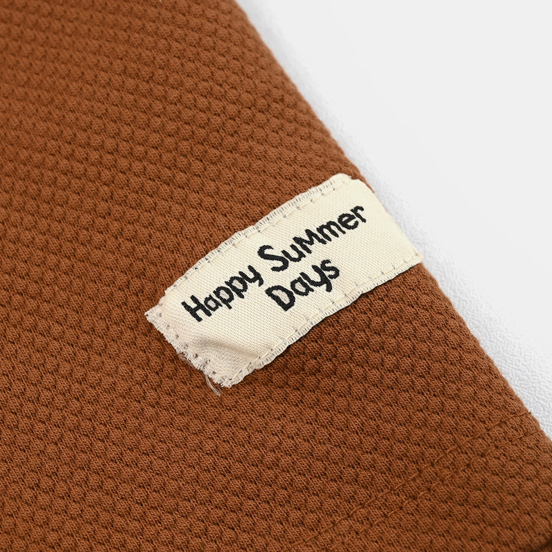 Infant Boys Cotton Polo Happy Summer Days