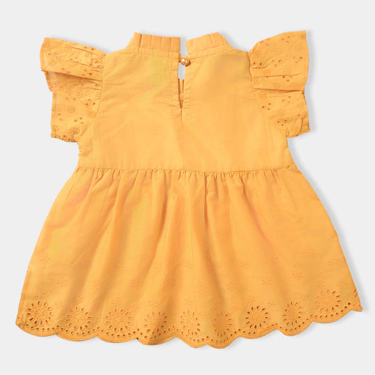 Infant Girls Chicken Kari Casual Frock Citrus Gala-Citrus