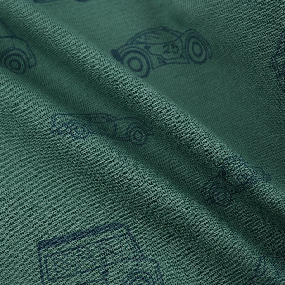 Infant Boys Jersey/Terry T-Shirt Car & Jeep- Blue