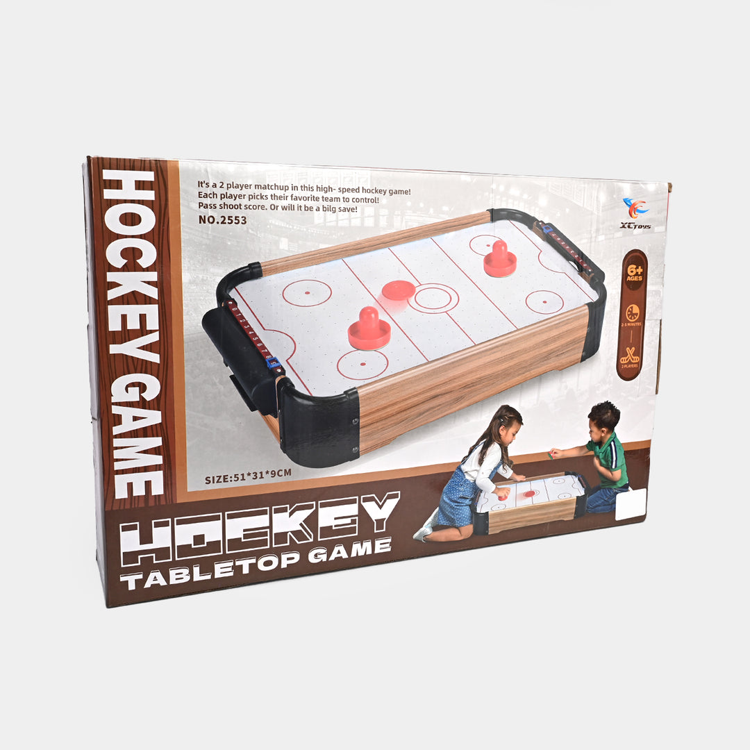 Wooden Ice Hockey Tabletop Game – Fast-Paced Air Hockey Fun!