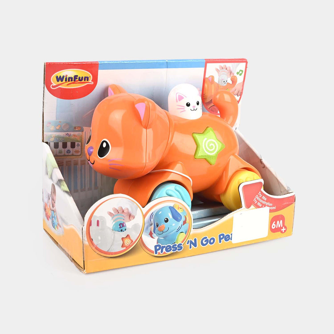 Press N' Go Pet Toy For Kids - Orange (0374)