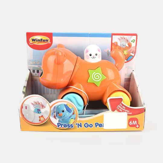 Press N' Go Pet Toy For Kids - Orange (0374)