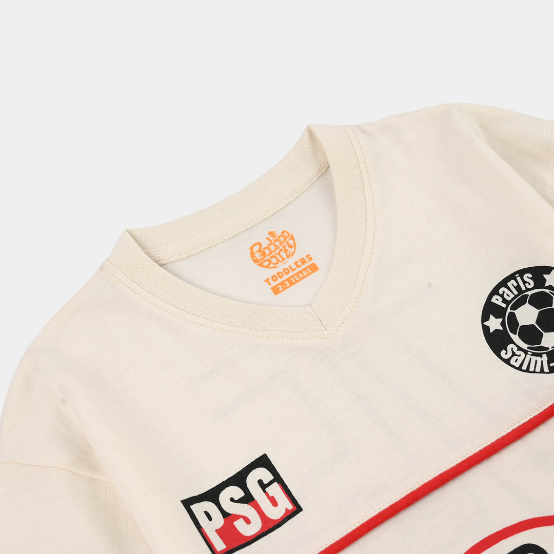 Boys Cotton Jersey T-Shirt H/S Paris-OFF-White