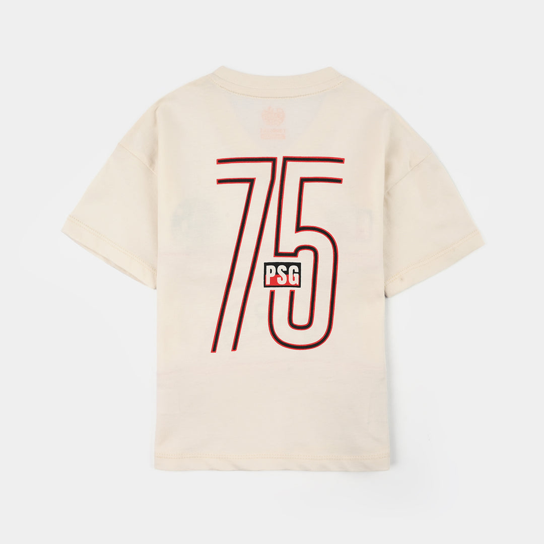 Boys Cotton Jersey T-Shirt H/S Paris-OFF-White