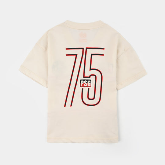 Boys Cotton Jersey T-Shirt H/S Paris-OFF-White