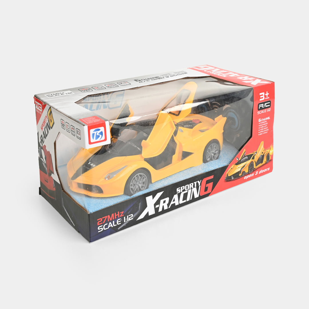 Remote Control Sports X-Racing Model Car With Spray Function