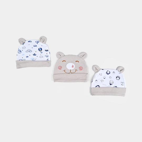Infant Caps Set - 3Pcs