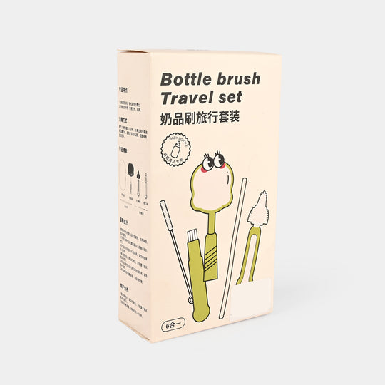 6-in-1 Portable Baby Bottle Brush Travel Set