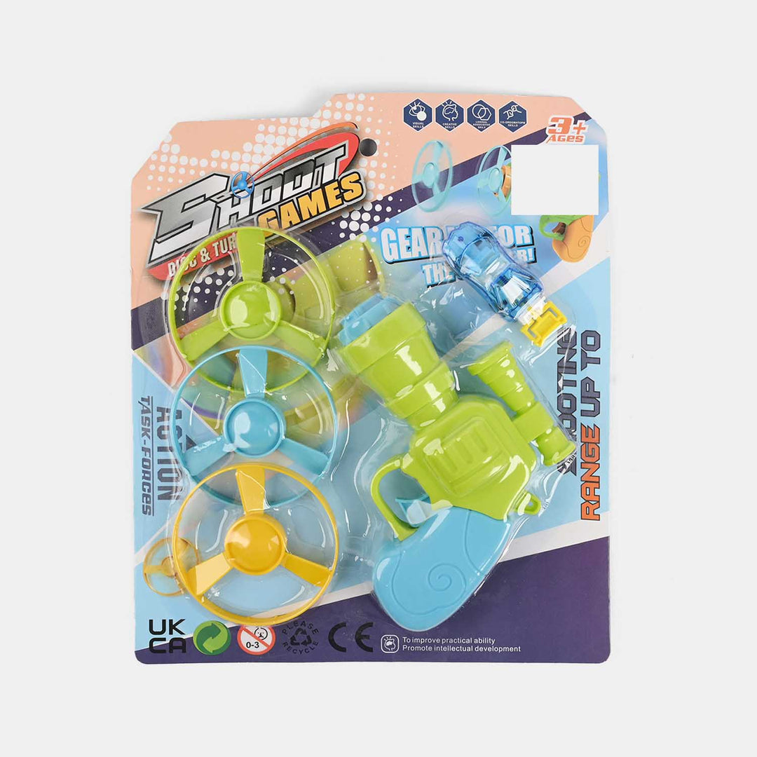 Flying Disc & Launcher Toy