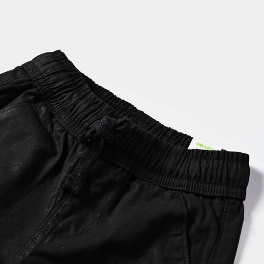 Infant Boys Cotton Twill Pant Roar-BLACK