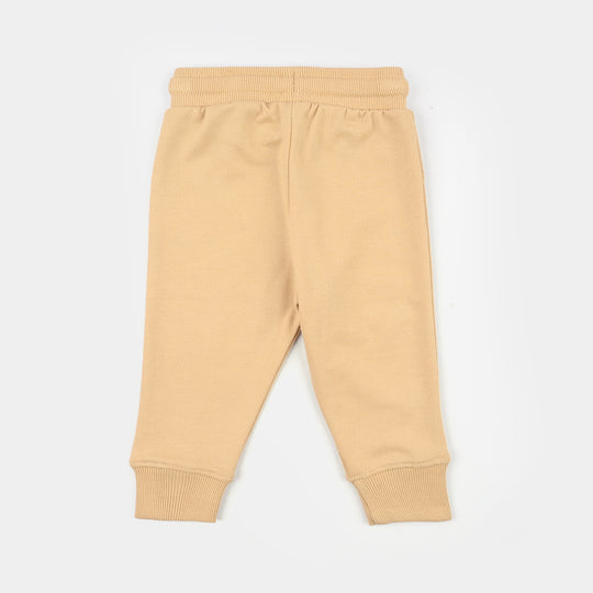 Infant Girls Cotton Terry Pyjama Bloom-Pebble