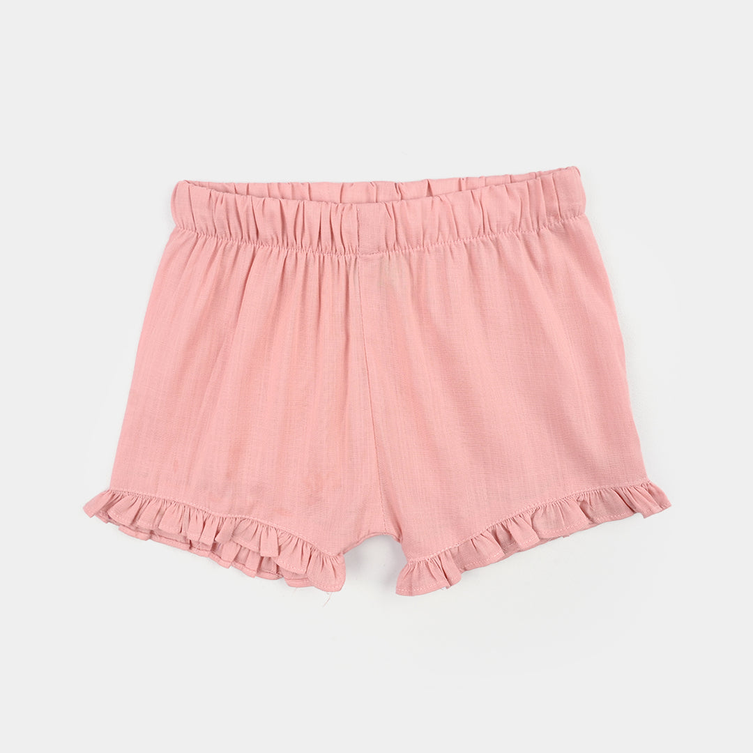 Infant Girls Cotton Slub 2Pc Suit-Blush-Peach