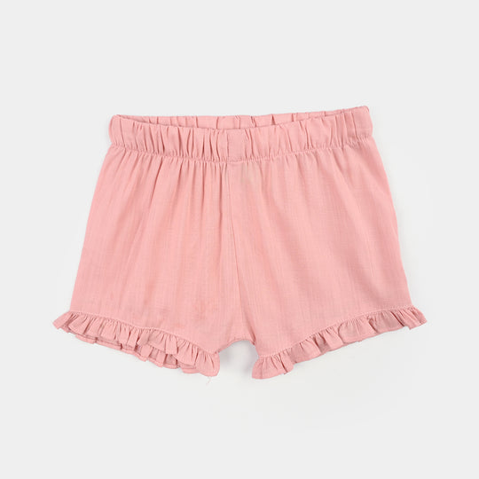 Infant Girls Cotton Slub 2Pc Suit-Blush-Peach