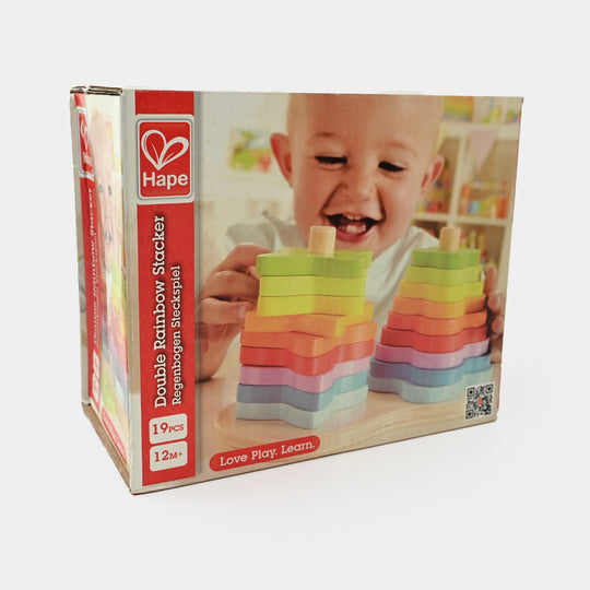 Hape Double Rainbow Stacker | Wooden Educational Toy