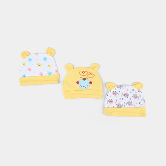 Infant Caps Set - 3Pcs