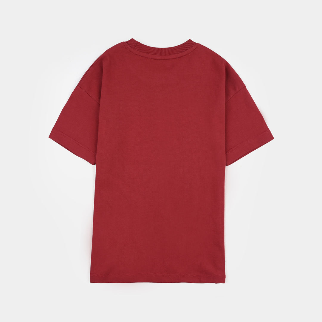 Boys Jersey/Terry 2Piece Suit Game On-Rio.Red
