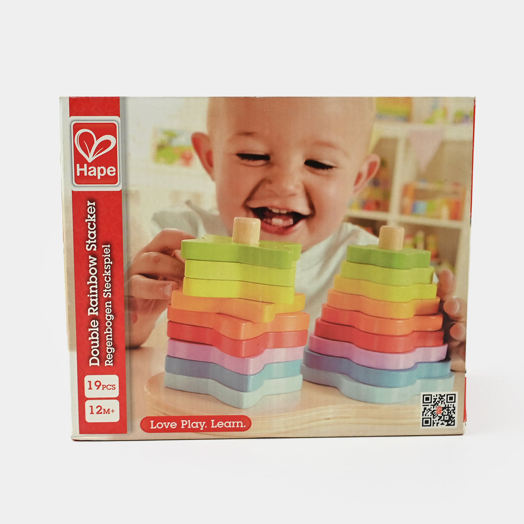 Hape Double Rainbow Stacker | Wooden Educational Toy