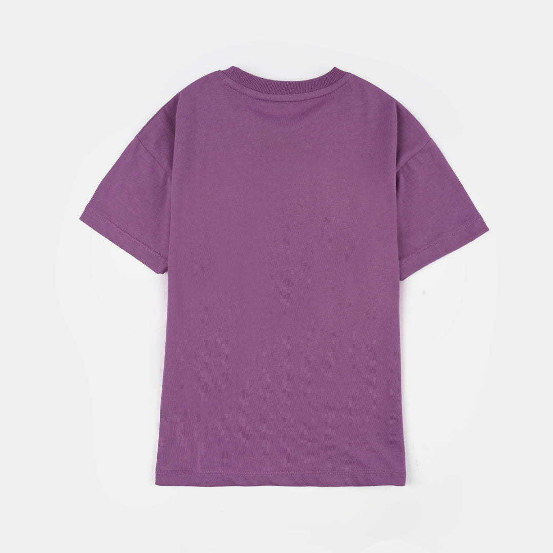 Girls Jersey/Terry 2Piece Suit Sttich-Very.Grape