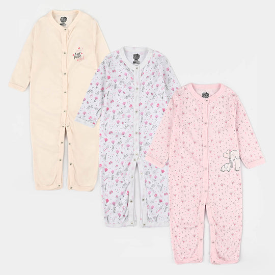 Pack Of 3 Infant Baby Unisex Cotton Romper Set