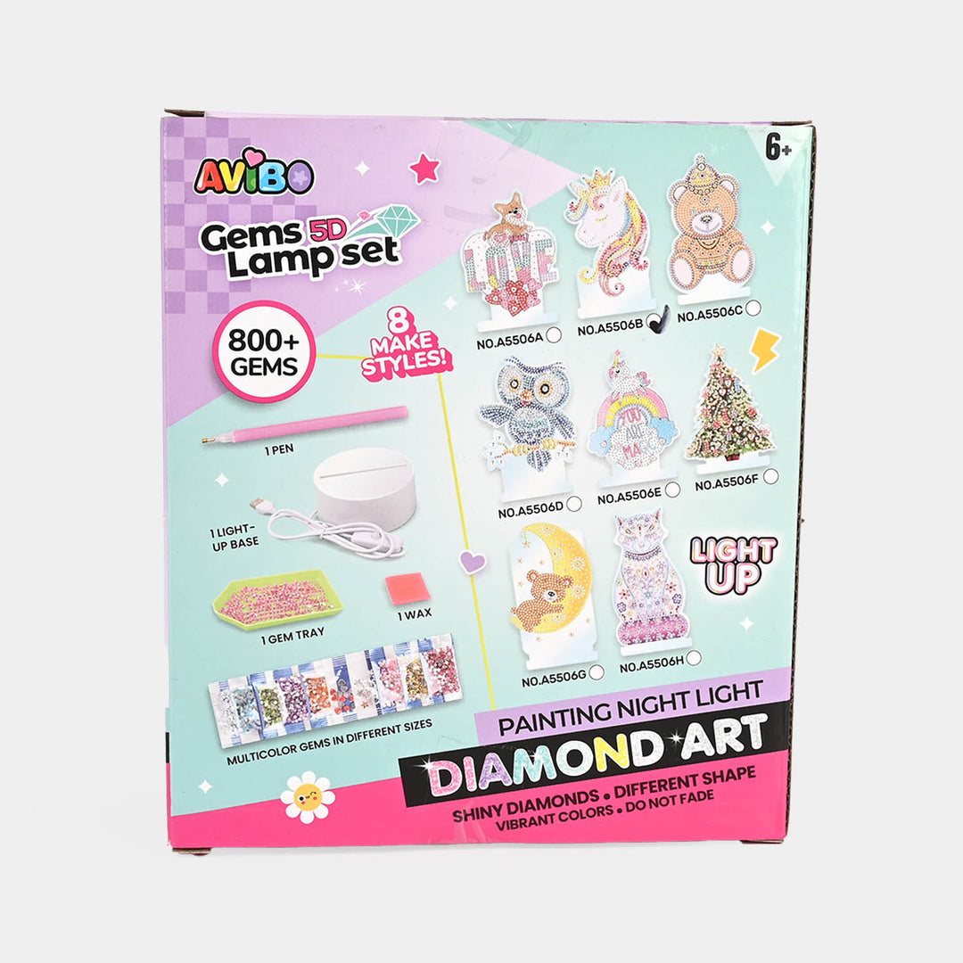 DIY Gems 5D Lamp Set for Kids