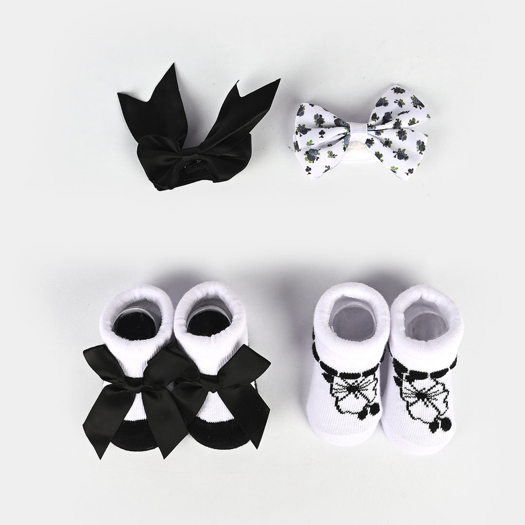 Baby 4-Piece Headband & Sock Gift Set