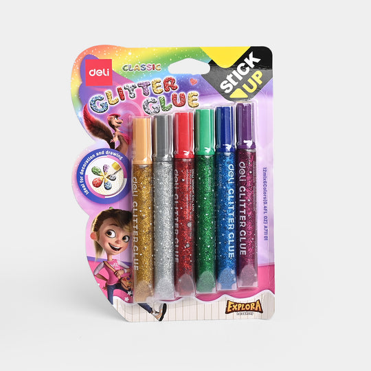 Classic Glitter Glue 6Pcs