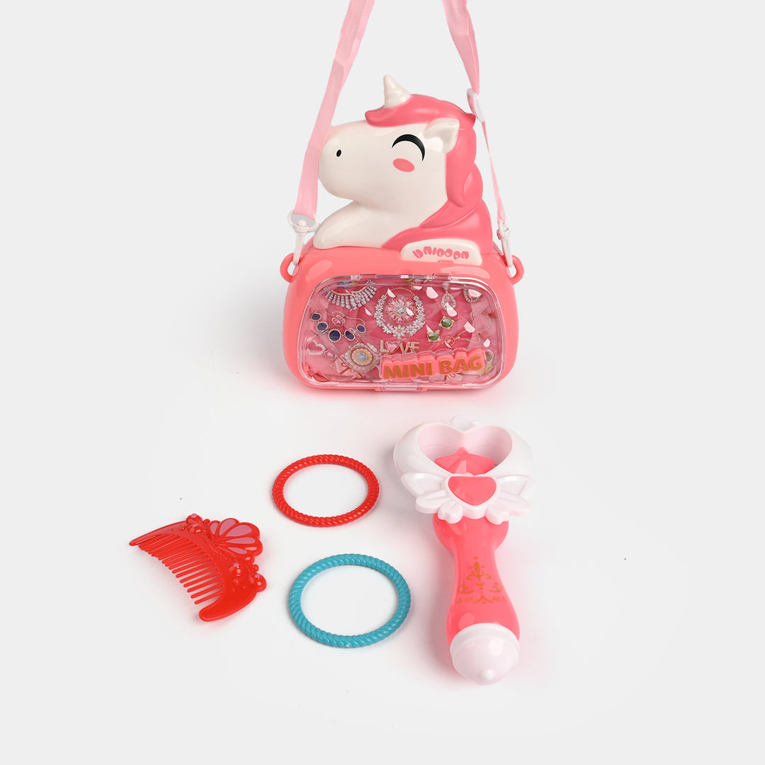 Character Transparent Bag Wiith Jewelry Set