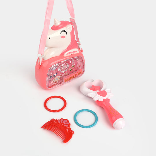 Character Transparent Bag Wiith Jewelry Set