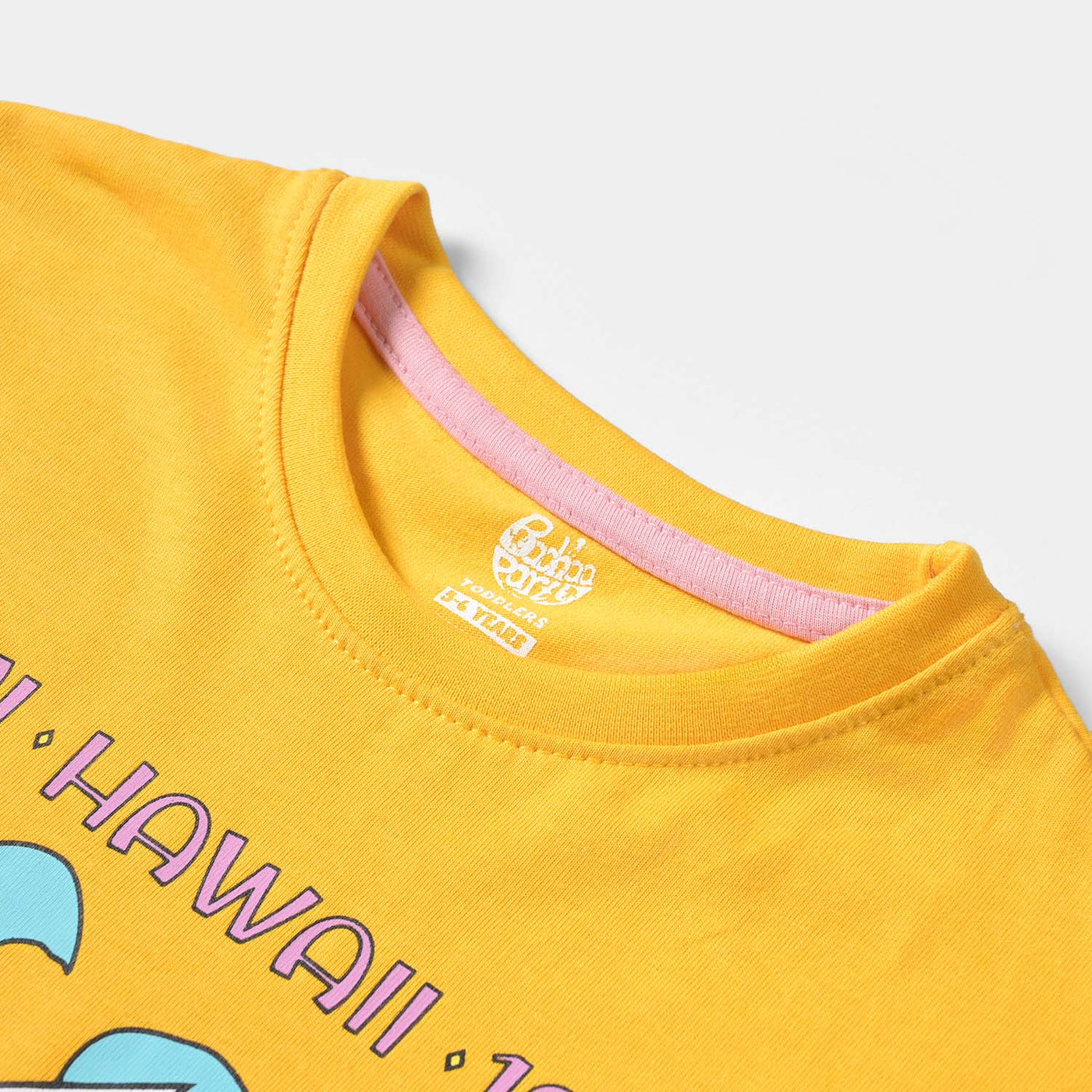 Girls Cotton Jersey T-Shirt H/S Hawaii-Citrus