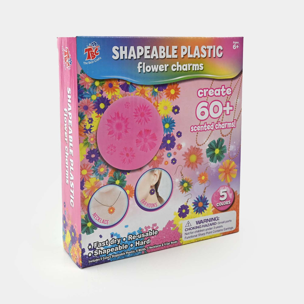 Shapeable Plastic Flower Charms Kit