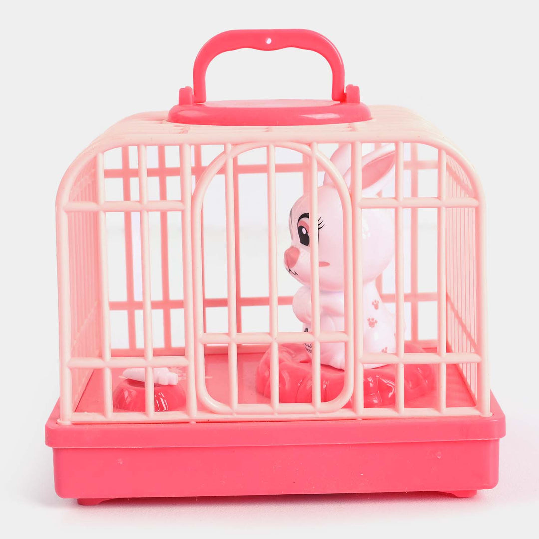 Electrical Voice Dog Cage Toy | Pink