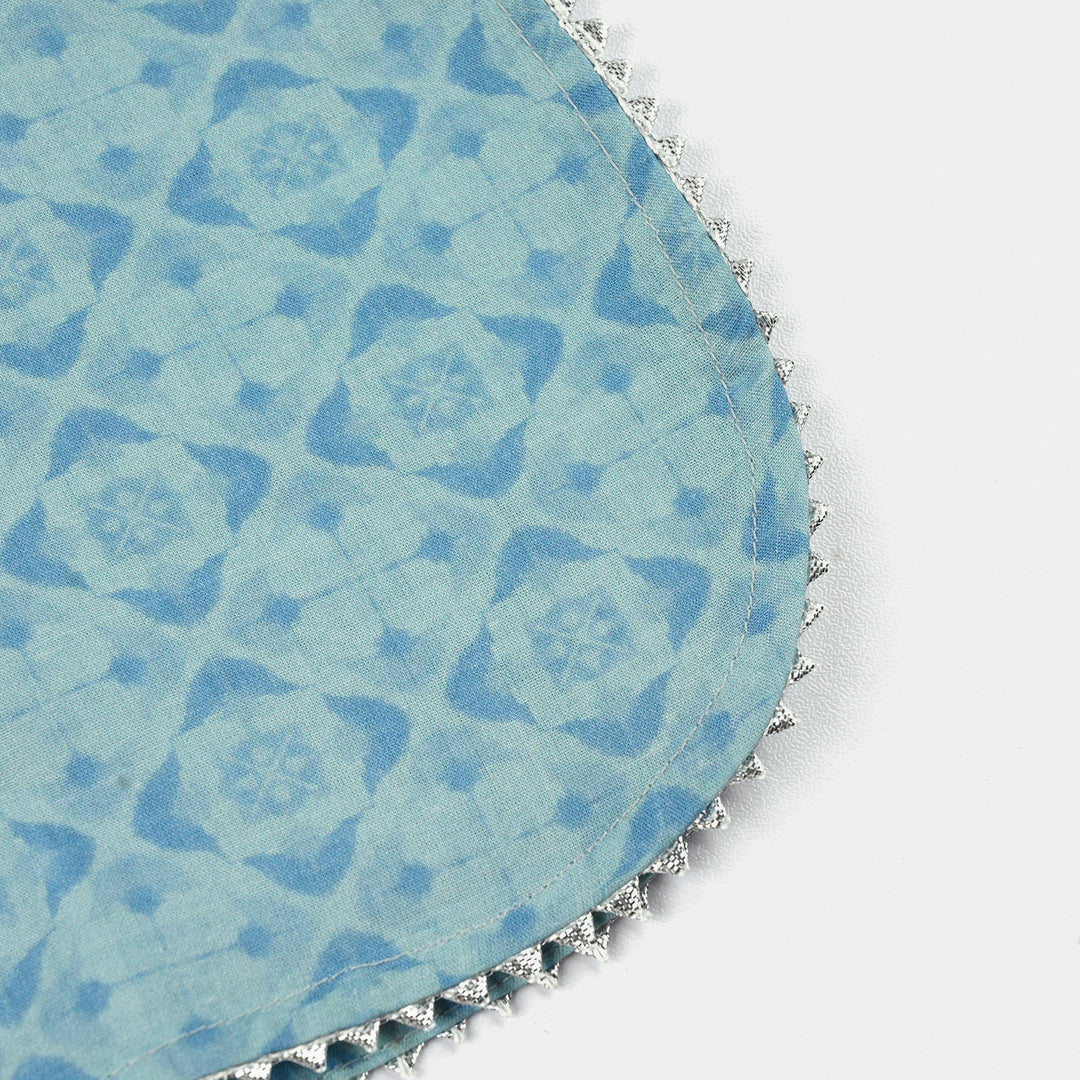 Girls Cotton Poplin Printed 2Piece Tie Dye-Blue