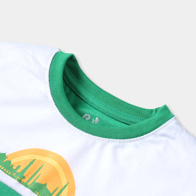 Boys PC Jersey T-Shirt H/S Pakistan-Fern Green