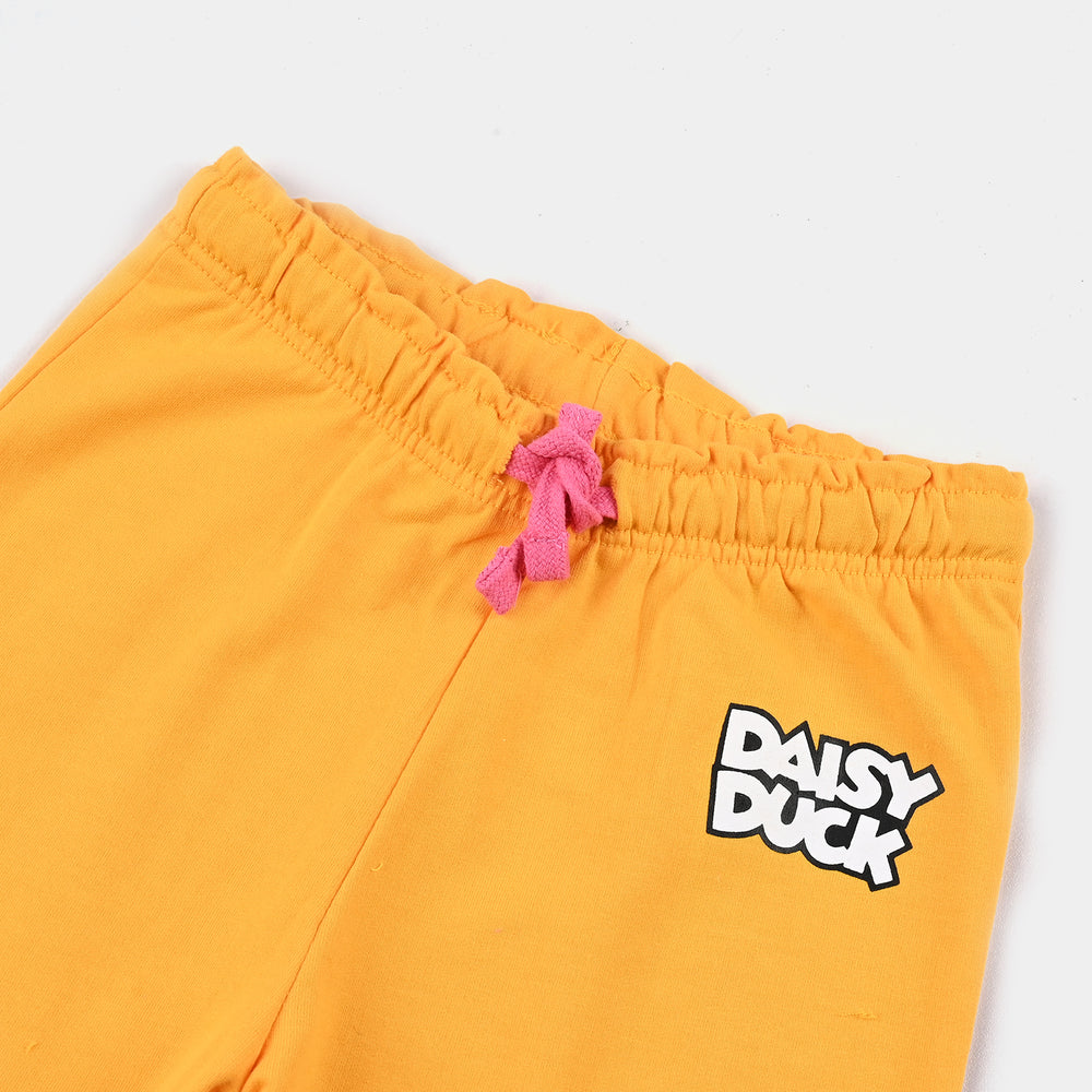 Girls Jersey/Terry Short-Gold Fusion