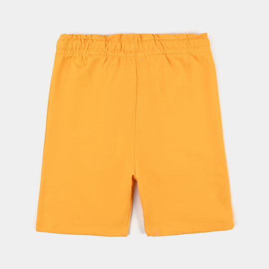 Girls Jersey/Terry Short-Gold Fusion