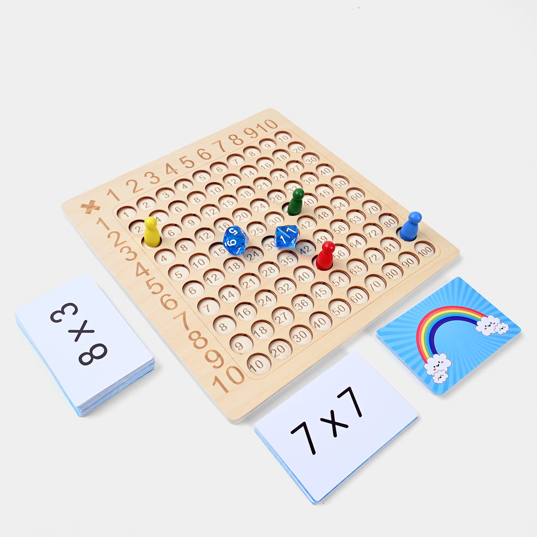 Wooden Multiplication Board Game