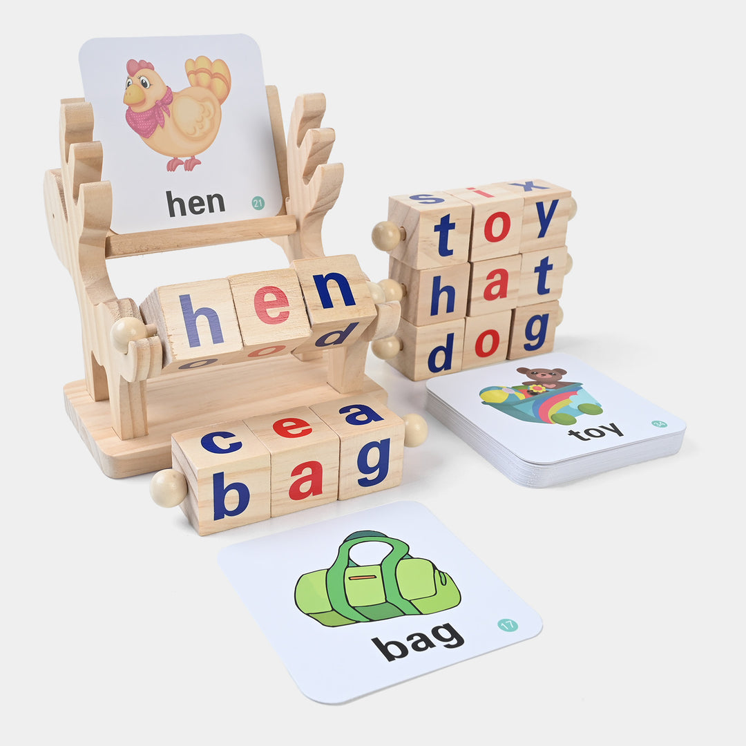 Wooden Educational Words Matching Games