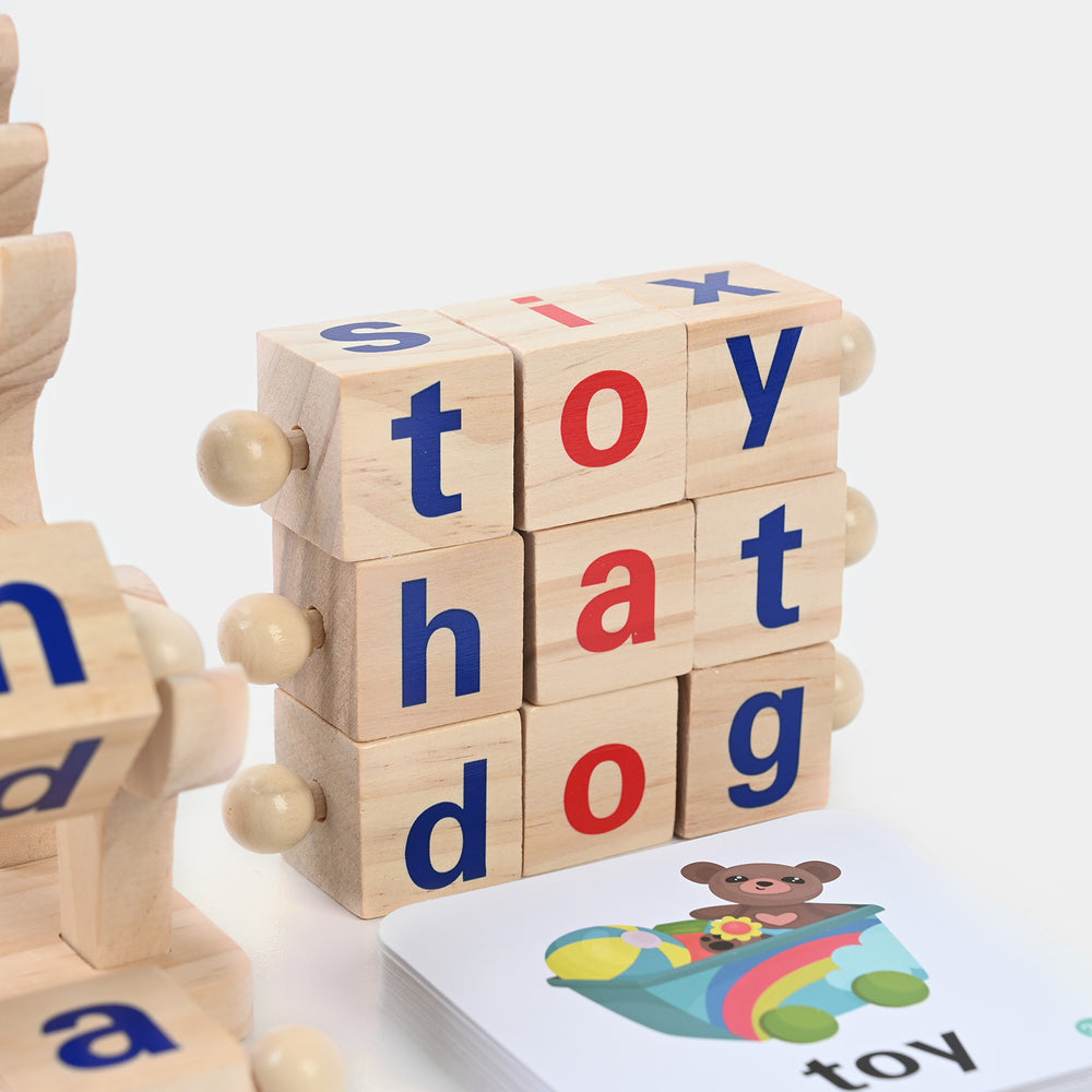 Wooden Educational Words Matching Games