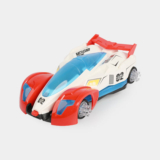 Electric Transformable Car With Light